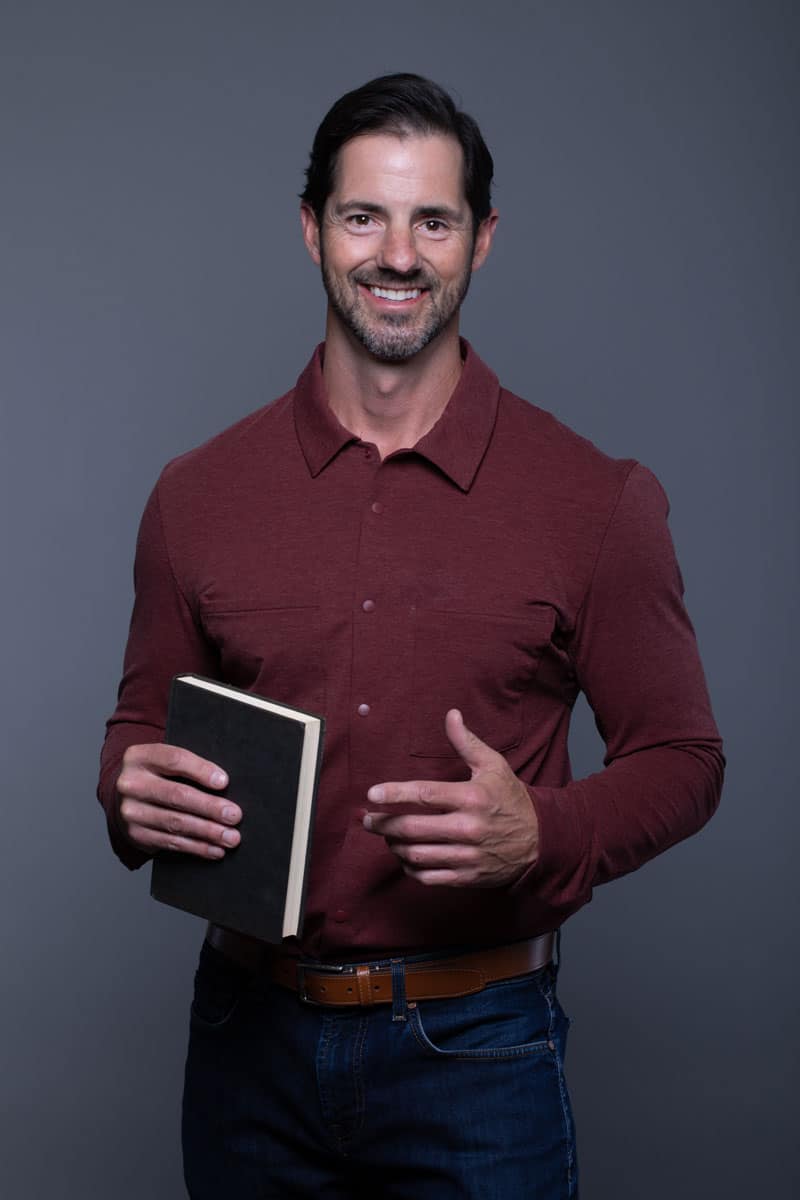 jeff holding book